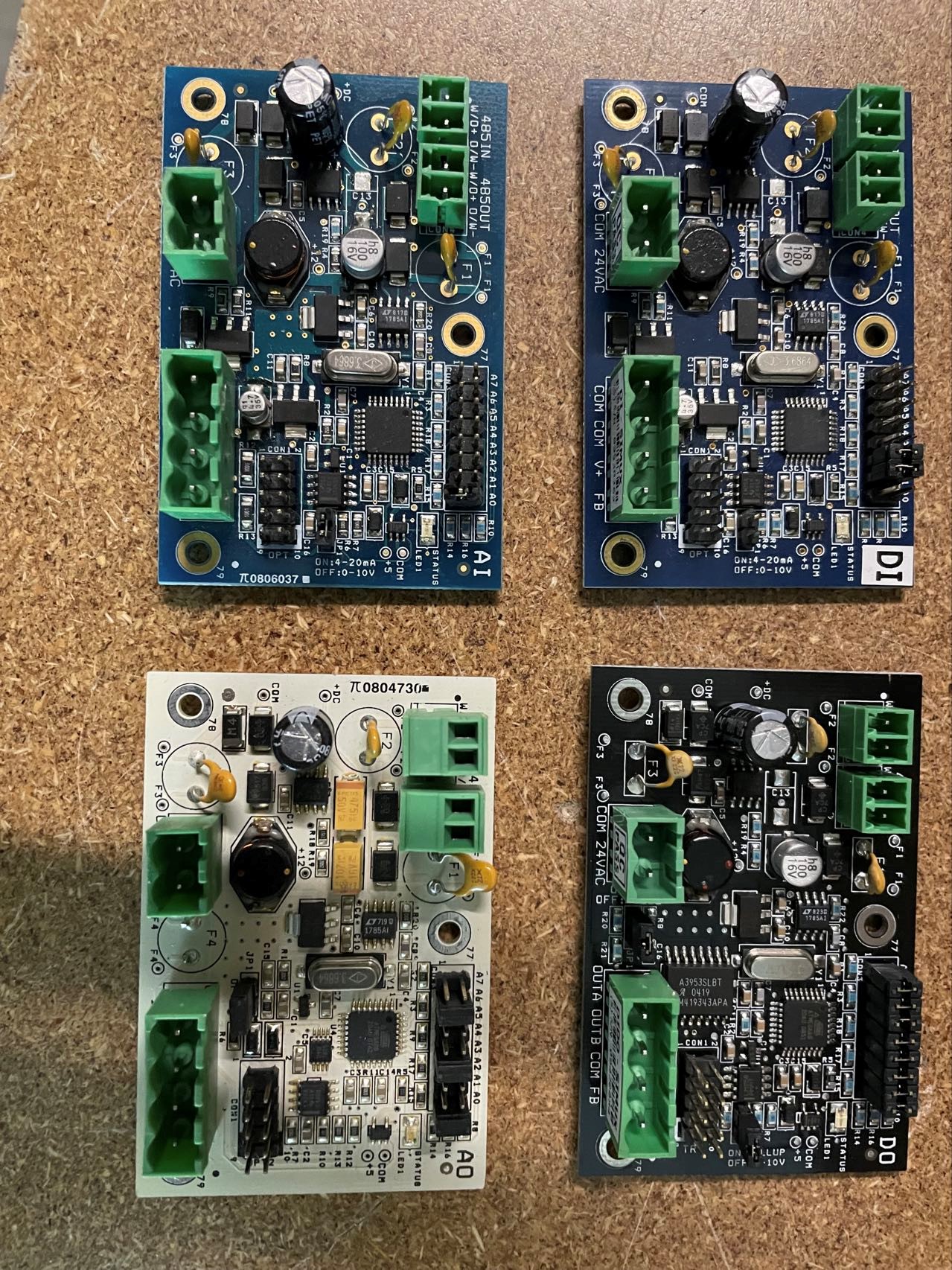 Modbus convertor boards — analogue and digital, input and output